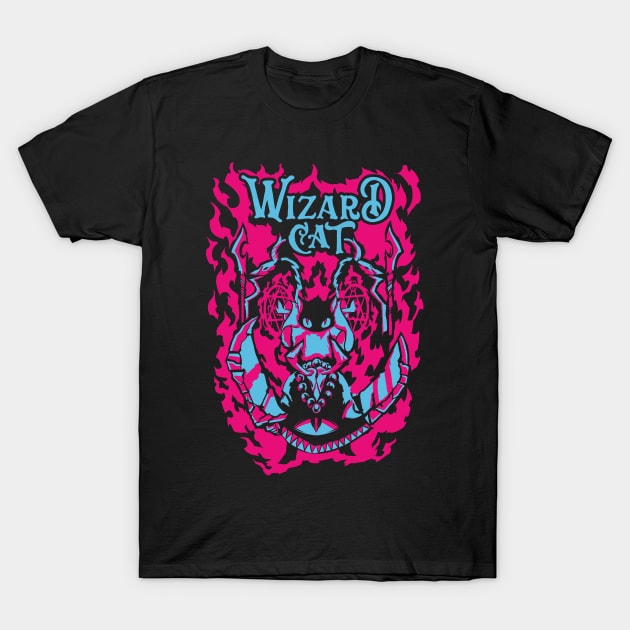 Wizard Cat T-Shirt by gingerkittenenterprises